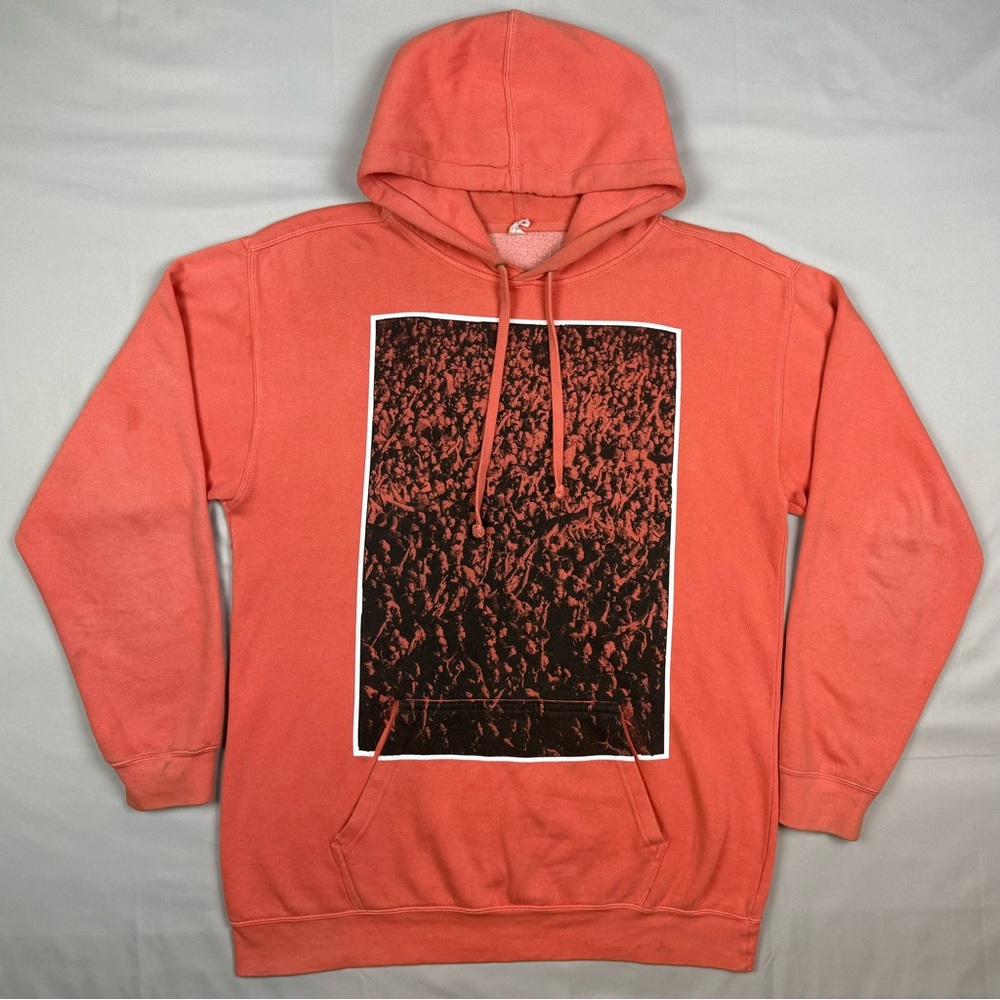 Rockville 2024 Hell Was Full Hoodie Sweatshirt Sz Large Double Sided Coral B7